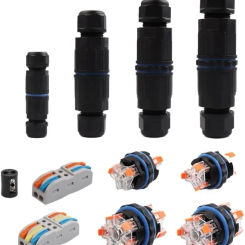 IP68 Waterproof Cable Connector Quick Connection KVSF-15 2 in 2 out 2/3/4/5 Pin Electrical Terminal Adapter Wire Connector