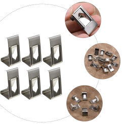 50 Pcs Hardware Hook Accessories Picture Frame Metal Spring Turn Clip up Photo Hanger