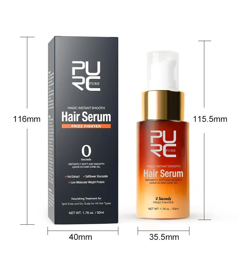 Description Picture 4 of itemMagic Instant Smoothing Hair Serum Treatment Repair Damaged Frizzy Dry Leave-In Hair Oil Professional Hair Care Products