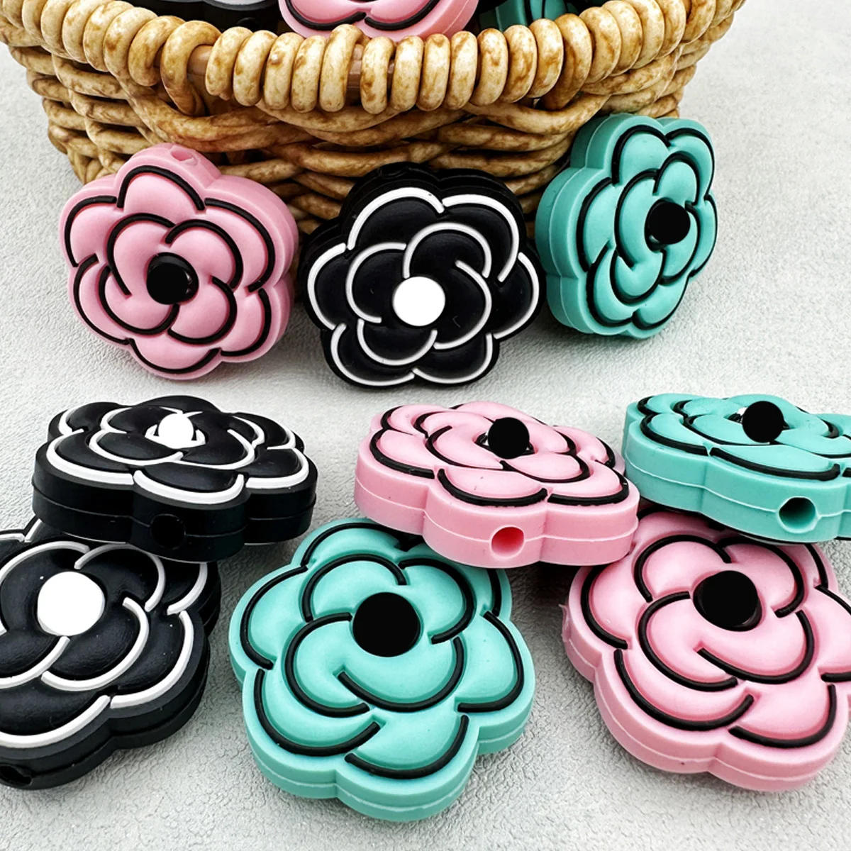 Description Picture 6 of item10PC Silicone Beads Focal  Beads Teethe Baby Toy DIY String Pen Bead Nipple Chains Jewelry Accessories Kawai Gifts