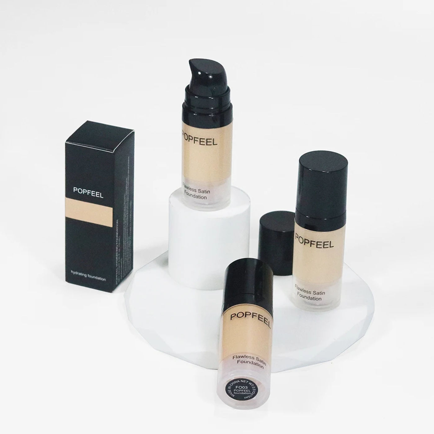 Description Picture 3 of itemPOPFEEL Lightweight Long-Lasting Foundation Liquid – 24-Hour Wear, Breathable Formula for Natural Bare Makeup Look.