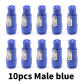 blue male 10pcs