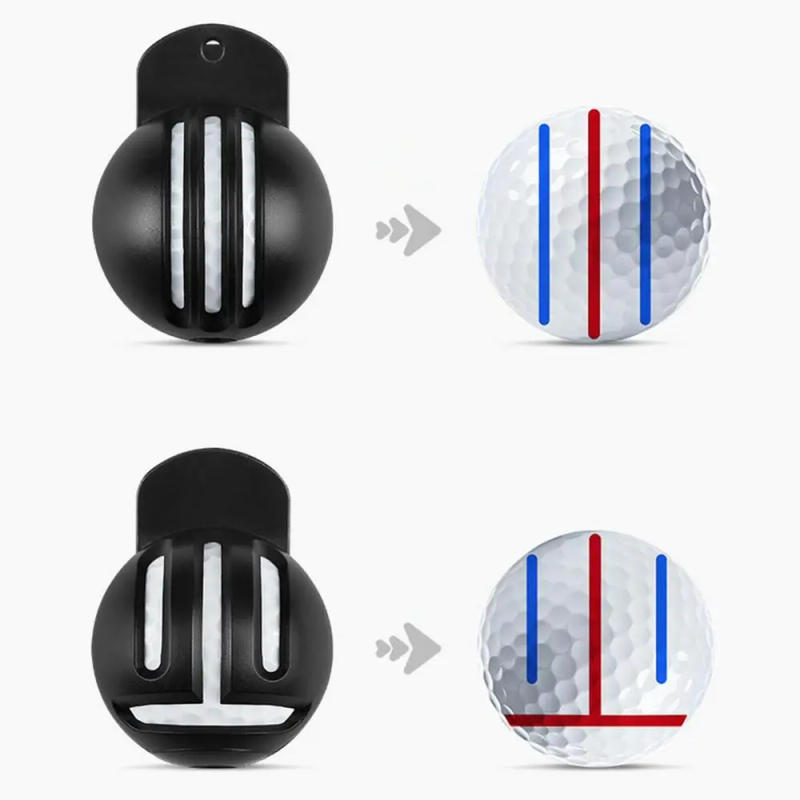 Description Picture 5 of itemGolf Ball Marker Stencil With 2 Waterproof Pen Golf Ball And Lines Marker Golf Alignment Tool Straight Lines Supplies Accessory