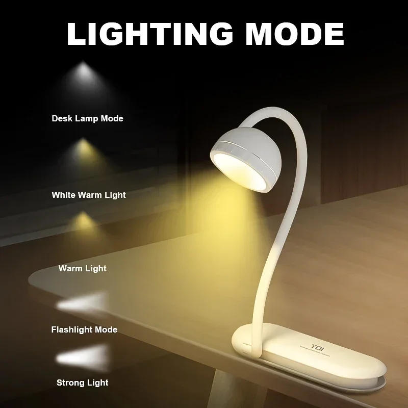 Description Picture 4 of itemLED Eye-Protection Reading Light Flexible Gooseneck Rechargeable Flexible Table Lamp Eye Care Desk Lamp for Home Office Reading