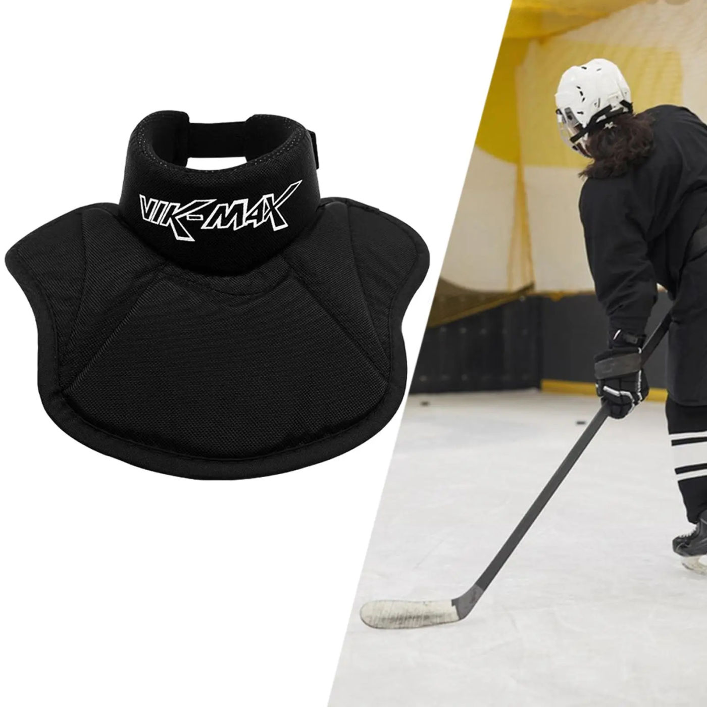 Description Picture 4 of itemHockey Neck Guard Protective Gear, Cut Resistant Goalie Comfortable Neck Throats Guard Protector for Men Women Teens Adult