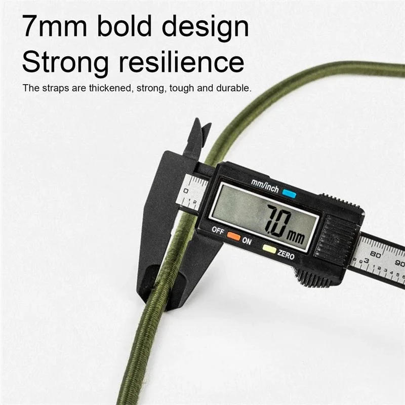 Description Picture 6 of itemOutdoor Heavy-duty Bungee Jumping Rope Mountain Climbing Buckle Elastic Tie Rope Hook Bicycle Luggage Packaging Rope Camping EDC