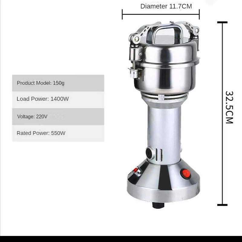 Description Picture 3 of item1000/1500/2000g Coffee Grinder Machine 4100W Home Stainless Steel Grains Spices Medicinal Herbs Dry Food Grinder Crusher