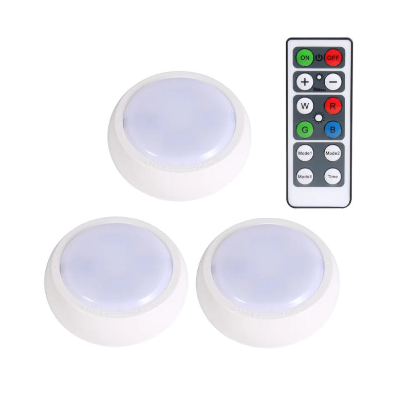 Description Picture 4 of itemUSB Recharged 65MM RGB Color Wireless Led Under Cabinet Light Holiday Decporation for Birthday,Party,Christmas