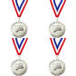 Silver 4PCS