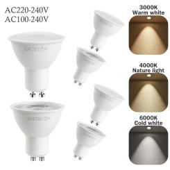 8pcs Hight Lumen GU10 Spotlight 7W 8W 9W LED Bulb GU10 AC220V 120V Replace 30W 50w Halogen Lamp for Home Lighting Derection