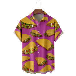 Herren hemd Sommer Casual Fashion Kurzarmhemd für Herren lose atmungsaktive Hawaii hemd Mann lässig Herren bekleidung Top