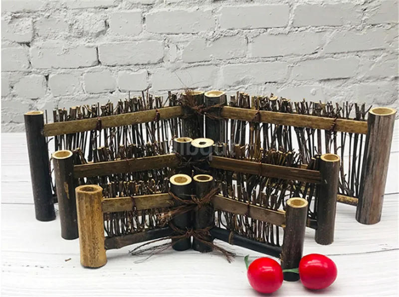 Description Picture 4 of itemVintage bamboo sushi dish bamboo fence Japanese Korean fence plate Cuisine Sushi Boats Bamboo Creative Exquisite Sushi Tools