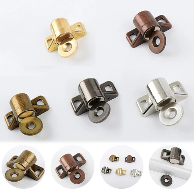 Description Picture 3 of itemReliable Magnet Cabinet Door Stopper Catch with Complete Screw Set Silver/Gold/Green Bronze/Red Bronze/Grey Bronze