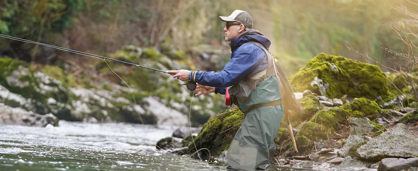 Description Picture 3 of itemGoture Thickened 100% Waterproof fishing clothes S M L XL XXL Fly Fishing Waders Chest Overalls Waders Breathable Boot