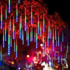 4/3/2/1set Meteor Shower Rain LED String Lights Garlands Tree Christmas Decorations for Outdoor Party Holiday Wedding Lights