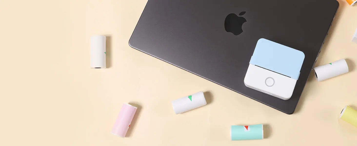 Description Picture 4 of itemThermal Mini Printer, Portable Inkless Sticker Maker,Bluetooth Free Cut Small Pocket Printer for Children DIY 57mm Photo Print