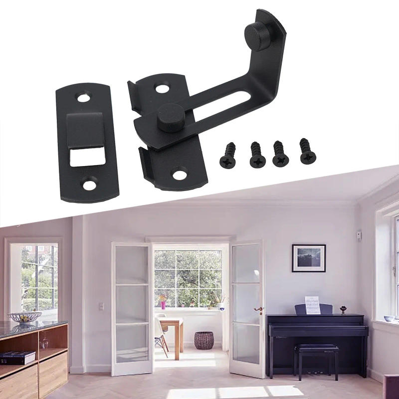 Description Picture 2 of item90° Right Angle Door Latch Lock Stainless Steel Barn Sliding Door Latch Lock Buckle Stainless Steel Anti-theft Door Lock