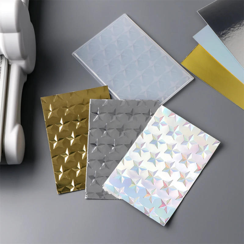 Description Picture 4 of item3D Embossing Folder Star Spangled Pattern Background For Adding Textured Detail To Paper Crafting Project Designs Making New