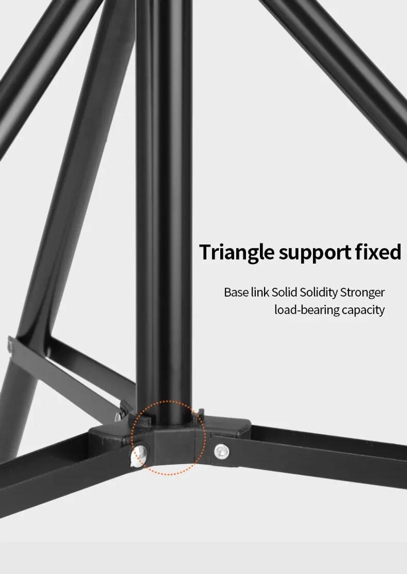 Description Picture 5 of itemLive Broadcast Tripod Landing Type Camera Anchor Selfie Light Frame Metal Thermometer Holder