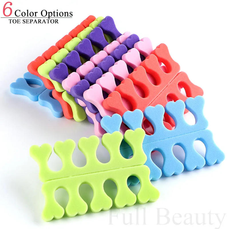 Description Picture 5 of item10/20 Pairs Foam Toe Separators Foot Fingers Professional Tools Sponge Pedicure Supplies Soft Gel UV Polish Manicure Accessories