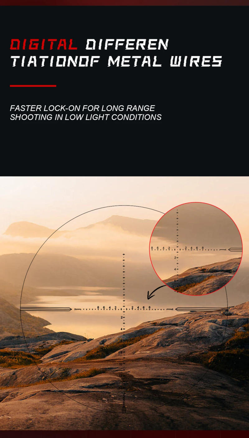 Description Picture 2 of itemT-Eagle SK 3-15x44 FFP IR Hunting Rifle Scope First Focal Plane Riflescopes Tactical Glass Etched Reticle Optical Sights