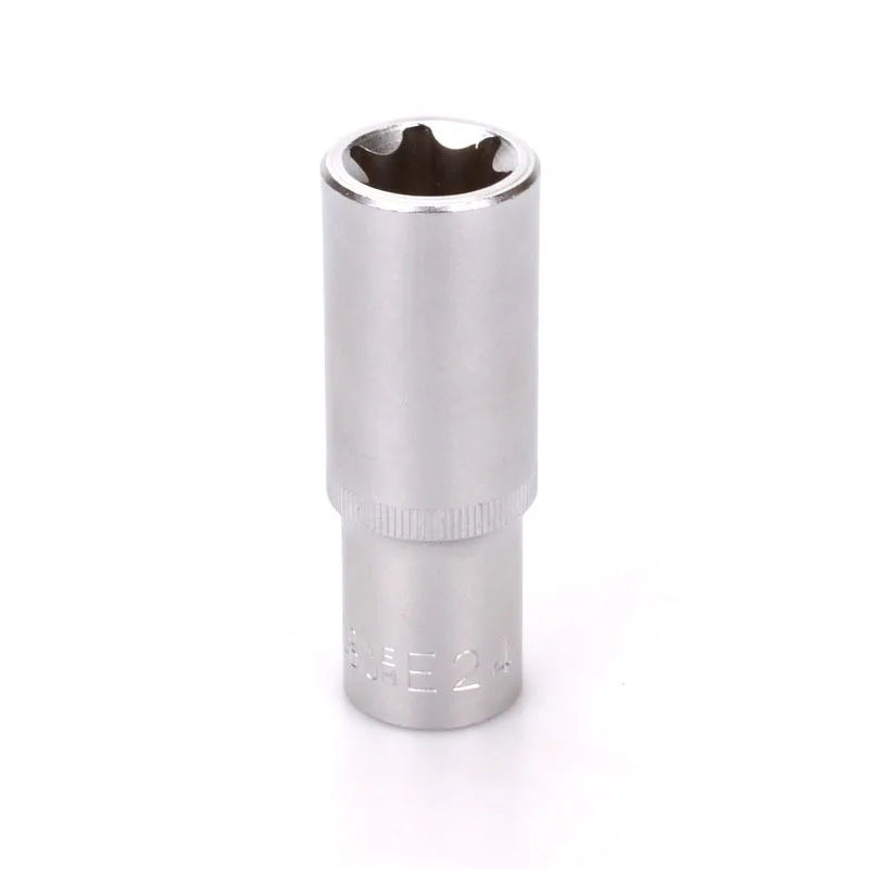 Description Picture 5 of itemLengthening Torx Star Wrench Socket 1/2" Drive 78mm Deep E-type Socket E8 E10 E11 E12 E14 E16 E18 E20 E22 E24 Ratchet Sockets