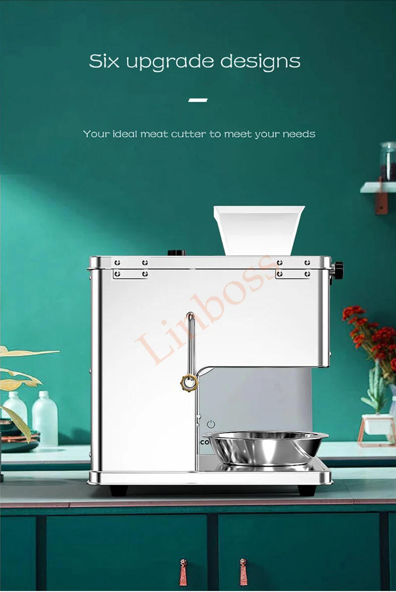 Description Picture 4 of item850W Commercial Electric Chicken Breast Pork Beef Slicer Shredder Desktop Meat Cutting Machine 110V/220V