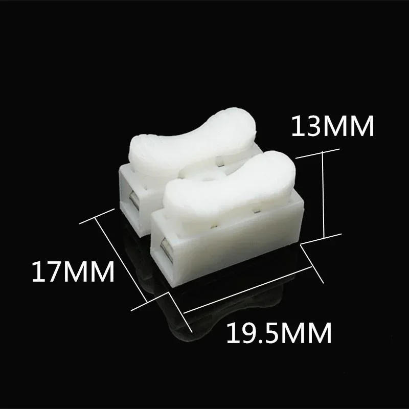 Description Picture 5 of item20/50Pcs No Solding Quick 1P 2P Cable Wire Connector No Screw Terminal Block Spring Clamp