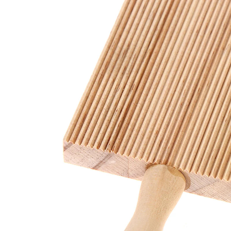 Description Picture 6 of itemItalian Fantes Gnocchi Board Wood Kitchen Baking Tool Pasta Maker Professional Embossed Rolling Pin Rolling Stick