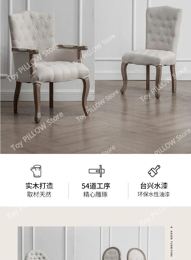 Description Picture 4 of itemNordic Dining Table Chairs Living Room Modern  Chair Industrial Deck-chair Individual Armchair Kitchen Furniture