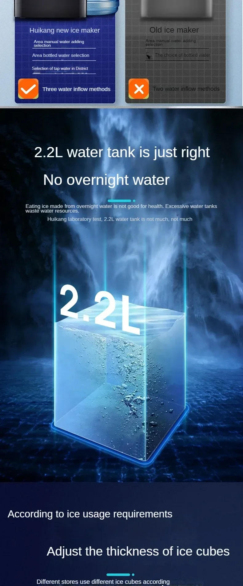 Description Picture 5 of itemCommercial Household Small Ice Machine, Fast Ice Cube Machine, Kitchen Household Appliances  Ice Cube Maker Machine