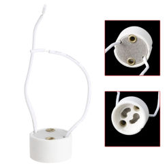 GU10 Socket LED Bulb Halogen Lamp Holder Base Ceramic Wire Connector