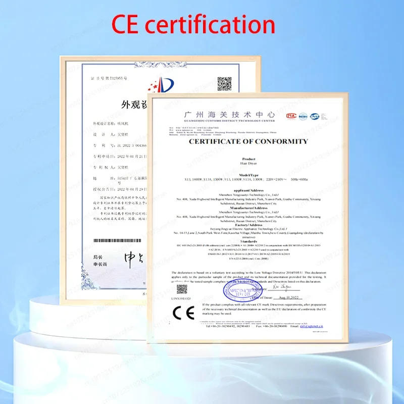 Description Picture 4 of itemProfessional Super Water Negative Ionic Hair Dryer 1600W Powerful Wind Salon Blow Hair Dryers Leafless Air Blow Dryer Hair dryer