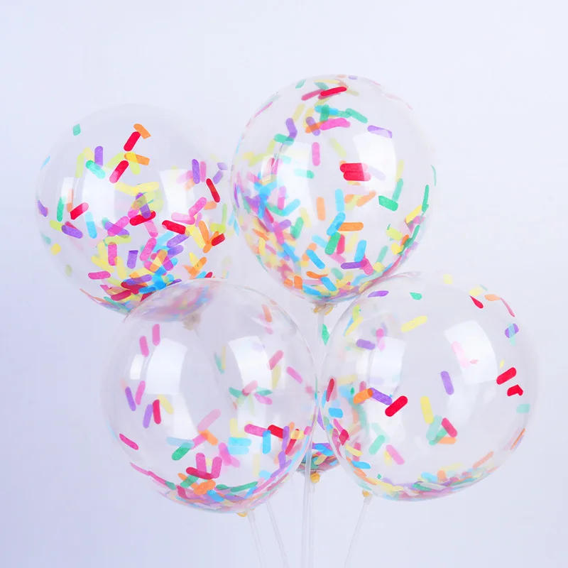Description Picture 3 of item10/20/30pcs 12inch Confetti Ice Cream Confetti Balloon Birthday Party  Baby Shower Wedding Christmas Decoration Scene Layout