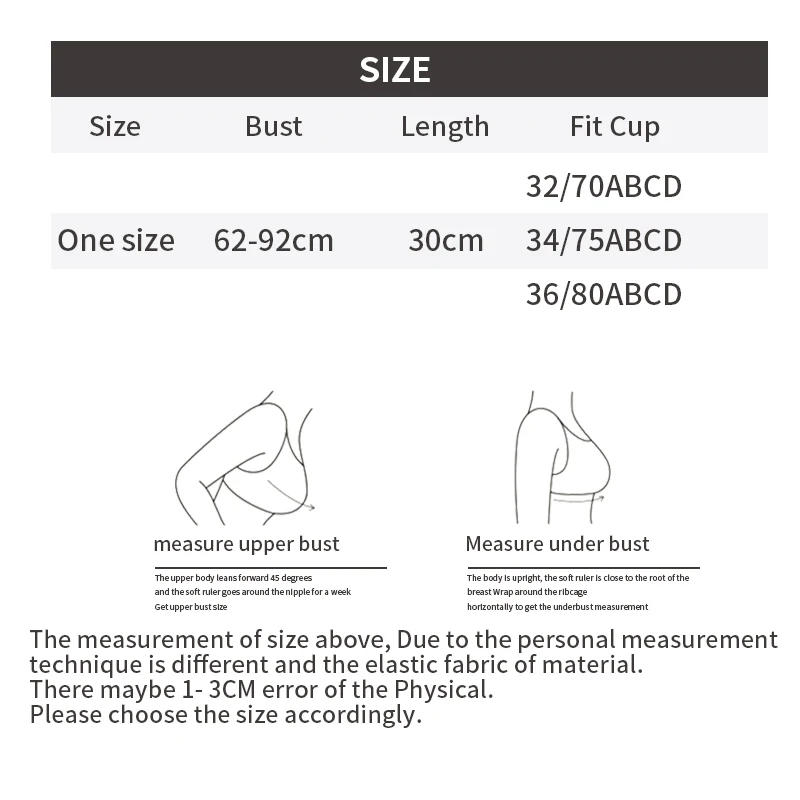 Description Picture 3 of item3PCS/SET Fitness Women Bra Seamless Padded Push Up Adjusted Tube Tops Lingerie Underwear Solid Casual Workout Bralette Bras