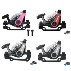 Aluminium Alloy Mechanical Disc Brake E-Bikes Bilateral Piston Drive Mountain Bikes Double Drive Front Disc Brake Bicycle Set