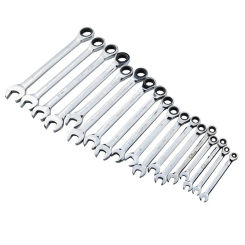6-32MM Professional Ratchet Combination Metric Wrench Set CRV72 Screwdriver Torque Gear Socket Nut removal repair hand tool