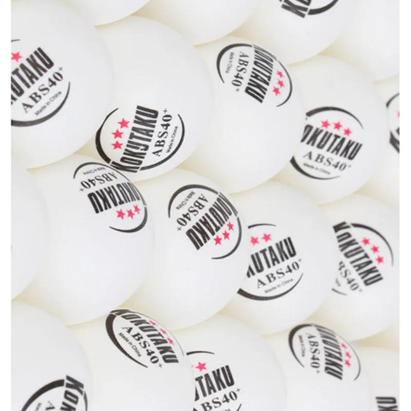 Description Picture 5 of itemKOKUTAKU Professional ABS40+ Ping Pong Balls Three Star 50/100/200PCS Table Tennis Balls for School Club Training