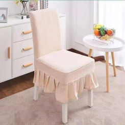 1PC Universal Chair Cover Elastic All-Inclusive Waterproof Hotel Household Table Stool Cover Solid Colour Skirt Chair