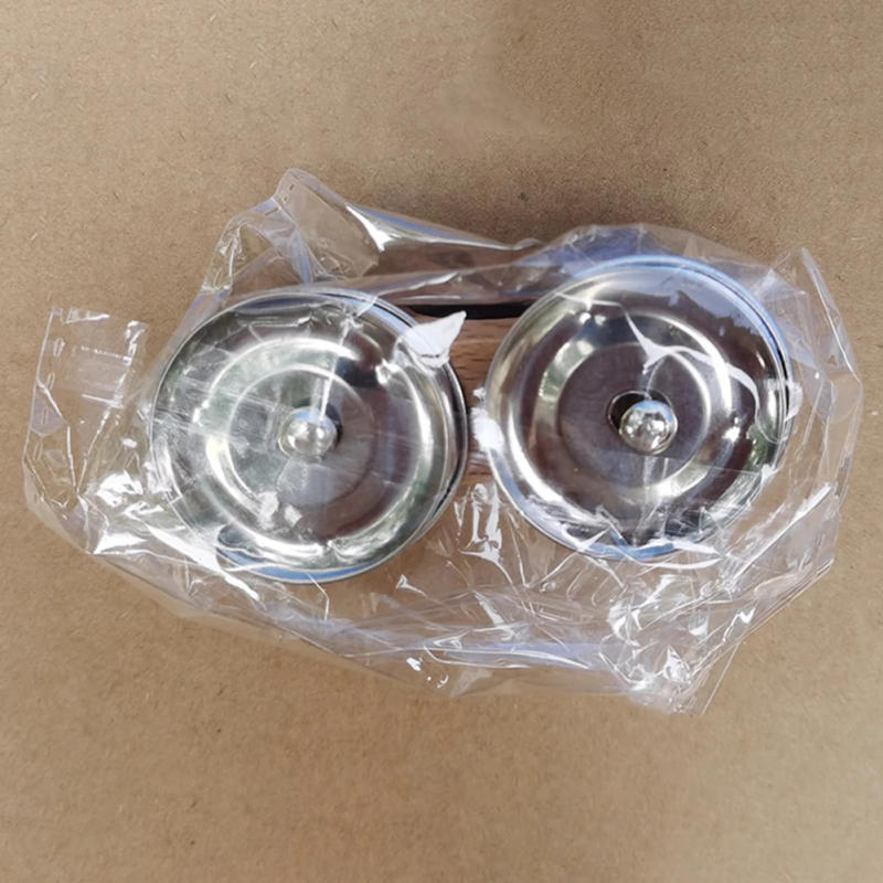 Description Picture 6 of item1pc Percussion Finger Jingles Tambourine Steel Jingles Handheld Percussion For Cajon Hand Drum Finger Bell Musical Instruments