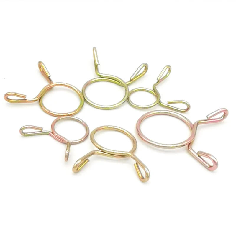 Description Picture 5 of item100pcs 5-40mm Single Wire Hose Clamp Zinc Plated Spring Ring Pipe Clips Galvanized Steel Gear Hose Fuel Line Clamp
