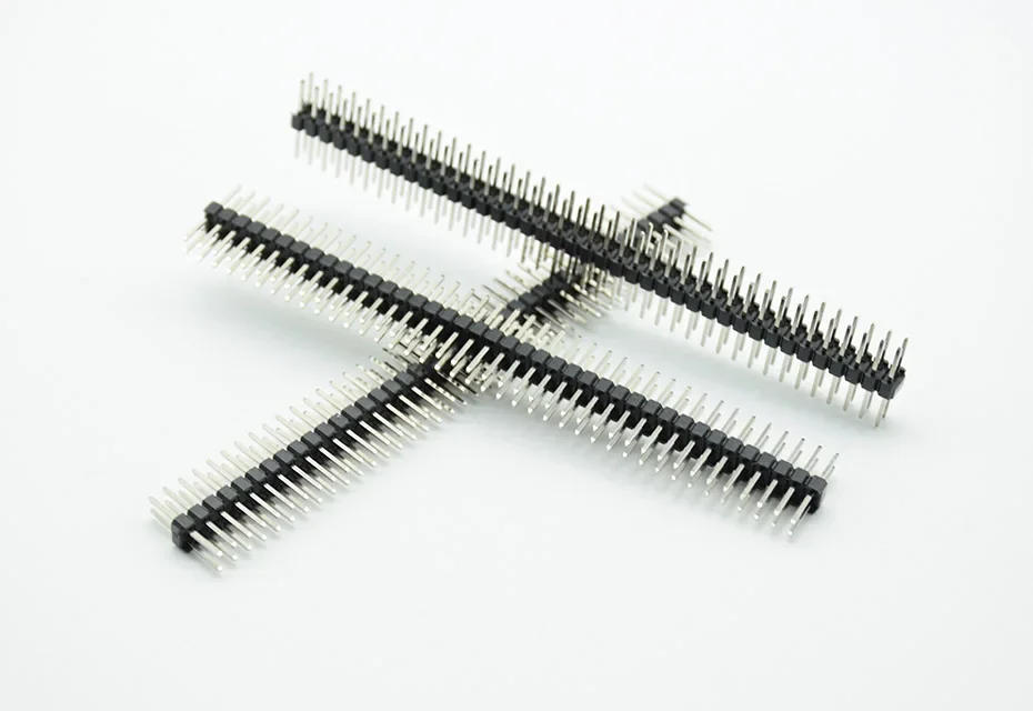 Description Picture 2 of item5PCS length 15mm 2.54mm Male Pin Header, 0.1" Breakaway PCB , 2*40Pin 80 Pin Double Row  Strip Straight, needle  Connector