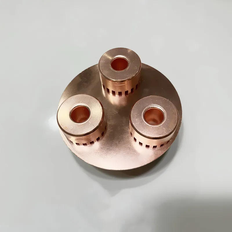 Description Picture 2 of itemNEW Type 4" Copper Bubble Plate Set With Overflow Cap For 4" Tri-Clamp Sight Glass Union Tee,Moonshine,Reflux Column