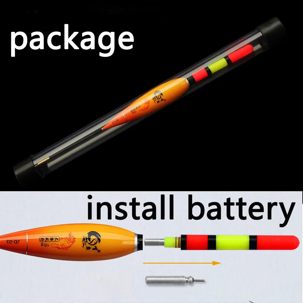 Description Picture 2 of itemFish Bite Alarm Light Fishing Float 5g 7g 10g 12g 15g 20g USB Charger CR425 Battery Night Flash LED Vertical Buoy Sensor Lamp