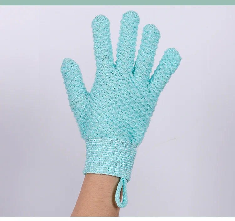 Description Picture 6 of item욕실용품 1pcsCleaning Bath Glove Shower Scrub Body Massage SPA Foam Rubbing Mud Peeling Exfoliating Five-Finger Bathroom Accessories
