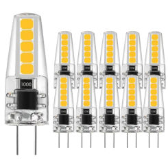 10pcs G4 LED Bulb 5W DC12V/AC220V 2835 SMD 10led Warm/Cold White 360 Degree Angle Chandelier Light Replace Halogen Lamp lighting