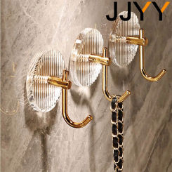 No punching small sticky hook wall hook waterproof stainless steel sticky hook hanging towel clothes hat towel