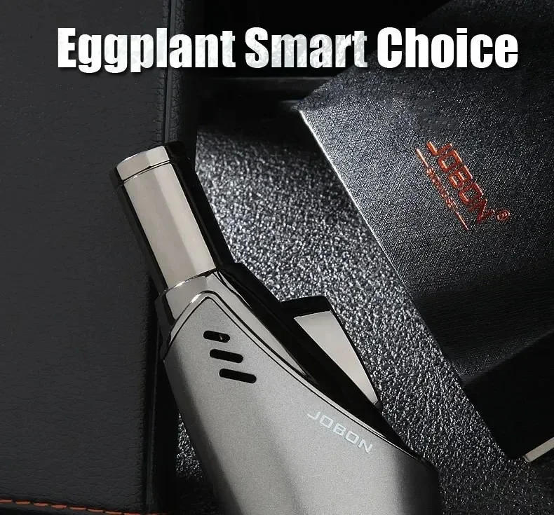 Description Picture 2 of itemNew JOBON Metal Butane Gas Lighter Windproof Blue Flame Jet Torch Lighter Turbo Jet Cigar Lighters BBQ Jewelry Welding Gun Gifts