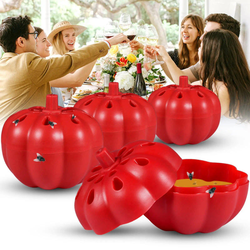 Description Picture 2 of itemReusable Fruit Fly Trap Food Type Indoor & Outdoor Fly Catcher Pest Control Orchard Insect Trap for Home Garden