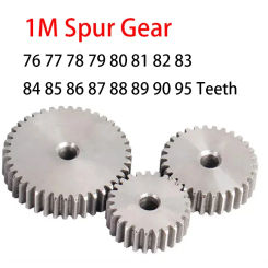 1Piece #45 Steel Spur Gears 1M 76 77 78 79 80 81 82 83 84 85 86 87 88 89 ~ 95T Metal Transmission Gear Thickness 10mm Motor Gear
